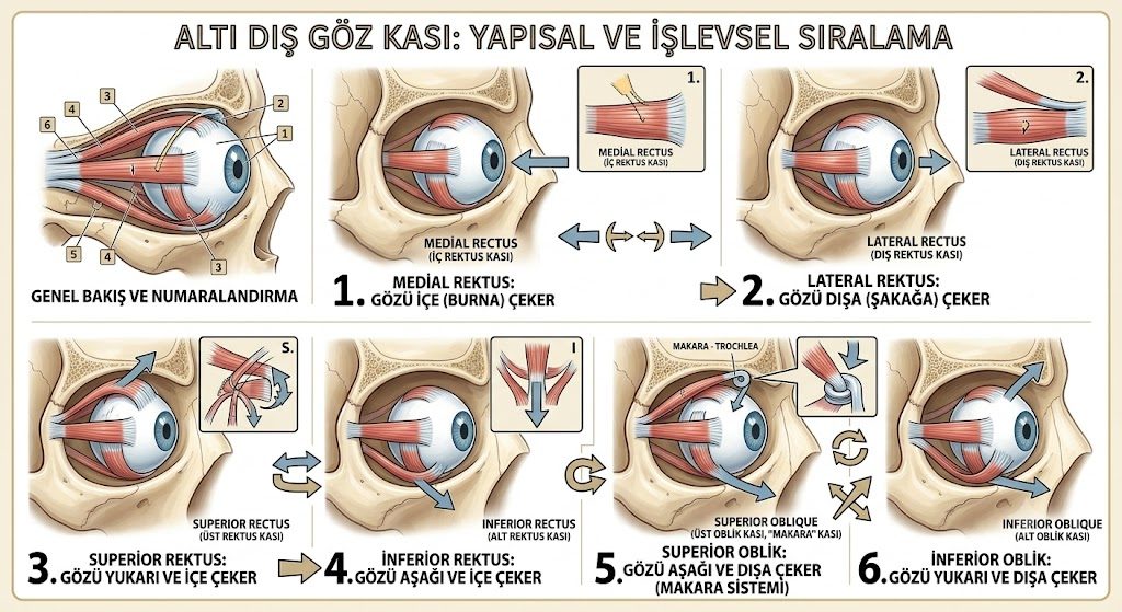 Altı dış göz kası